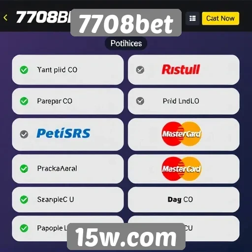 7708bet: comparação de métodos de pagamento disponíveis